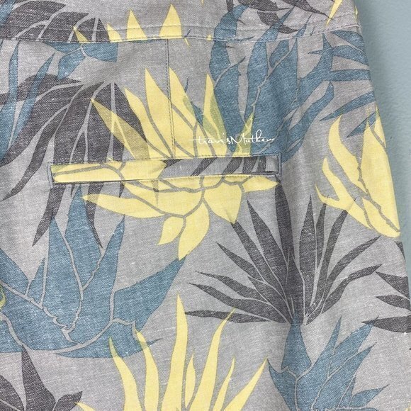 NWT Mens Travis Mathew Outsourced Shorts‎ Size 40 Heather Sleet Floral Trunks - Picture 4 of 9